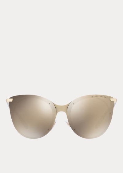 Gafas De Sol Ralph Lauren Mujer Dorados - Square-Bridge - VBKCA6017